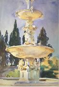 In a Medici Villa (mk18) John Singer Sargent